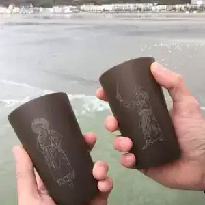 Gobelet réutilisable en lin PLA 100% compostable