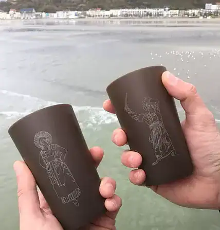 Gobelet réutilisable en lin PLA 100% compostable